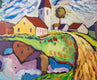 Original art for sale at UGallery.com | Country Church by Robert Hofherr | $1,075 | acrylic painting | 24' h x 30' w | thumbnail 4