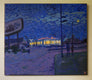 Original art for sale at UGallery.com | Diner by Robert Hofherr | $650 | acrylic painting | 20' h x 24' w | thumbnail 4