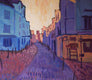 Original art for sale at UGallery.com | Empty Street by Robert Hofherr | $1,050 | acrylic painting | 24' h x 24' w | thumbnail 4