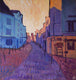 Original art for sale at UGallery.com | Empty Street by Robert Hofherr | $1,050 | acrylic painting | 24' h x 24' w | thumbnail 1