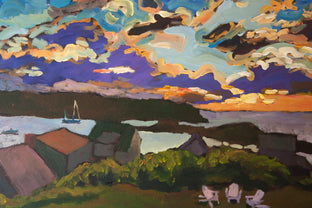 Monhegan #1 by Robert Hofherr |   Closeup View of Artwork 