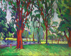 Original art for sale at UGallery.com | Public Garden, Boston by Robert Hofherr | $1,000 | acrylic painting | 22' h x 28' w | thumbnail 1