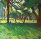 Original art for sale at UGallery.com | Public Garden, Boston by Robert Hofherr | $1,000 | acrylic painting | 22' h x 28' w | thumbnail 4