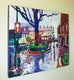 Original art for sale at UGallery.com | Rain in the City by Robert Hofherr | $1,000 | acrylic painting | 24' h x 30' w | thumbnail 3