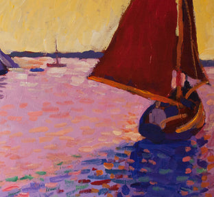 Red Sails by Robert Hofherr |   Closeup View of Artwork 