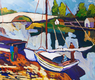 Riverside by Robert Hofherr |   Closeup View of Artwork 