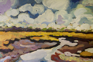 View of a Salt Marsh by Robert Hofherr |   Closeup View of Artwork 