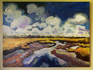 View of a Salt Marsh by Robert Hofherr |  Context View of Artwork 