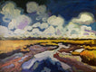 Original art for sale at UGallery.com | View of a Salt Marsh by Robert Hofherr | $1,650 | acrylic painting | 30' h x 40' w | thumbnail 1