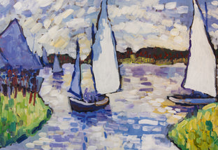 Saturday Sails by Robert Hofherr |   Closeup View of Artwork 