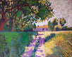 Original art for sale at UGallery.com | Summer Lane by Robert Hofherr | $1,800 | acrylic painting | 30' h x 40' w | thumbnail 1