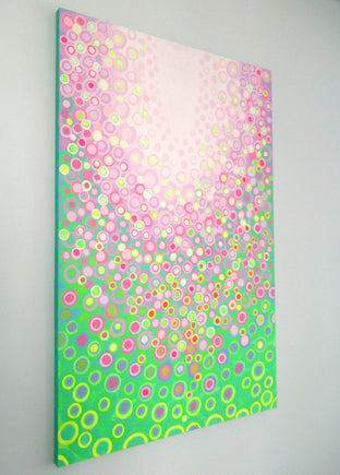 Lilac and Green by Natasha Tayles |  Side View of Artwork 