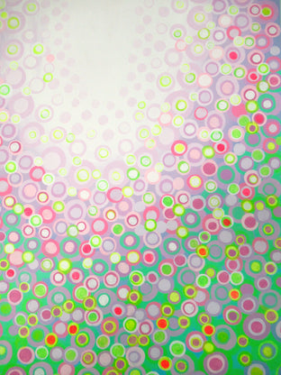 Lilac and Green by Natasha Tayles |   Closeup View of Artwork 