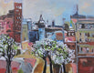 Original art for sale at UGallery.com | For the Love of New York Part V by Colette Wirz Nauke | $250 | acrylic painting | 11' h x 14' w | thumbnail 1