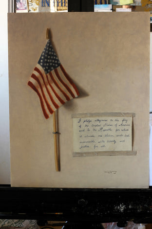 Pledge of Allegiance by Jose H. Alvarenga |  Side View of Artwork 