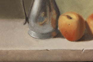 Pewter Pitcher and Peaches by Jose H. Alvarenga |   Closeup View of Artwork 