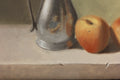 Original art for sale at UGallery.com | Pewter Pitcher and Peaches by Jose H. Alvarenga | $550 | oil painting | 9' h x 12' w | thumbnail 4