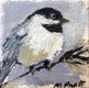 Original art for sale at UGallery.com | My Little Chickadee by Mary Pratt | $75 | oil painting | 4' h x 4' w | thumbnail 1