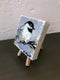 Original art for sale at UGallery.com | My Little Chickadee by Mary Pratt | $75 | oil painting | 4' h x 4' w | thumbnail 2