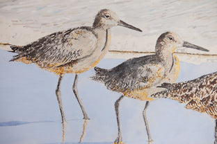 A Sunny Afternoon with Whimbrels by Emil Morhardt |   Closeup View of Artwork 