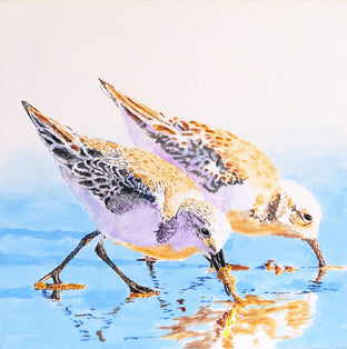 Sanderlings into the Sand by Emil Morhardt |  Artwork Main Image 