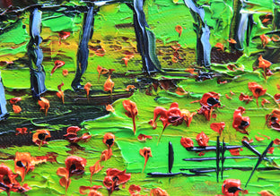 Napa Valley Greenery by Lisa Elley |   Closeup View of Artwork 