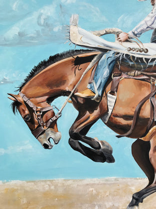 Roughstock Ride by Alana Clumeck |   Closeup View of Artwork 