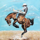 Original art for sale at UGallery.com | Roughstock Ride by Alana Clumeck | $2,000 | acrylic painting | 36' h x 36' w | thumbnail 1