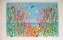 Original art for sale at UGallery.com | Paradise on the Beach by Natasha Tayles | $1,000 | acrylic painting | 24' h x 36' w | thumbnail 3