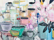 Original art for sale at UGallery.com | Tupperware Party by Autumn Rose | $2,525 | mixed media artwork | 48' h x 36' w | thumbnail 4