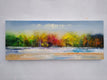 Original art for sale at UGallery.com | First Snowfall by George Peebles | $750 | oil painting | 12' h x 24' w | thumbnail 3