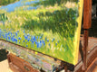 Original art for sale at UGallery.com | Field with Lupine by David Forks | $675 | oil painting | 12' h x 16' w | thumbnail 2