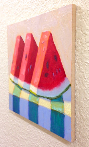 Watermelon by Pat Doherty |  Side View of Artwork 