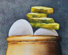 Original art for sale at UGallery.com | Pickled Eggs by Dwight Smith | $300 | watercolor painting | 7' h x 5' w | thumbnail 4