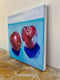 Original art for sale at UGallery.com | Dark Cherries by Malia Pettit | $225 | oil painting | 8' h x 8' w | thumbnail 2