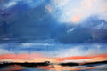 Original art for sale at UGallery.com | Evening Over Grady Lake by Ronda Waiksnis | $975 | oil painting | 31' h x 36.5' w | thumbnail 4