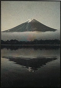 fiber artwork by Jack R. Mesa titled Mt. Fuji Sonification (Soft Synesthesia)