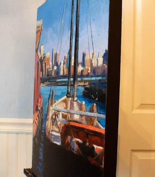 View across the East River by Jonelle Summerfield |  Side View of Artwork 