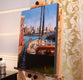 Original art for sale at UGallery.com | View across the East River by Jonelle Summerfield | $975 | oil painting | 24' h x 18' w | thumbnail 3