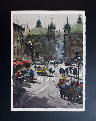 Dolce Vita in Piazza del Popolo by Maximilian Damico |  Context View of Artwork 