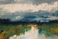 Original art for sale at UGallery.com | Harlequin II by Ronda Waiksnis | $575 | oil painting | 15' h x 22' w | thumbnail 1