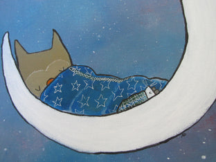 Moon Sleepers by Andrea Doss |   Closeup View of Artwork 