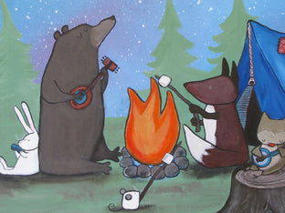 The Camping Trip by Andrea Doss |  Context View of Artwork 