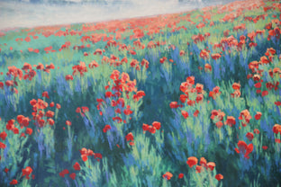 Misty Field by Stefan Conka |   Closeup View of Artwork 