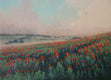 Original art for sale at UGallery.com | Misty Field by Stefan Conka | $1,600 | oil painting | 21.6' h x 29.5' w | thumbnail 1