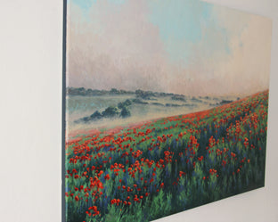 Misty Field by Stefan Conka |  Side View of Artwork 