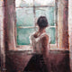 Original art for sale at UGallery.com | In Window's Light by Nava Lundy | $825 | acrylic painting | 20' h x 20' w | thumbnail 1