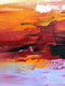 Original art for sale at UGallery.com | Orange on Pink by Sarah Parsons | $300 | oil painting | 12' h x 12' w | thumbnail 4