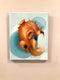 Original art for sale at UGallery.com | Pretzel Pup by Sumner Crenshaw | $200 | oil painting | 10' h x 8' w | thumbnail 3