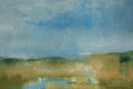 Original art for sale at UGallery.com | Blue Meadow by Ronda Waiksnis | $875 | oil painting | 30' h x 37' w | thumbnail 4